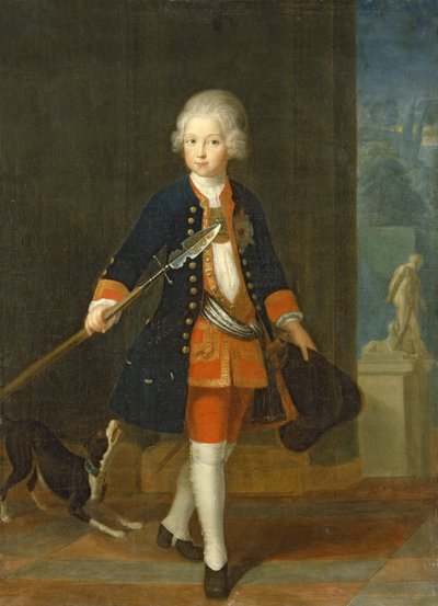 Der Kronprinz Friedrich II. in seinem Kadettenkorps (Uniform des Königsregiments) von Antoine Pesne